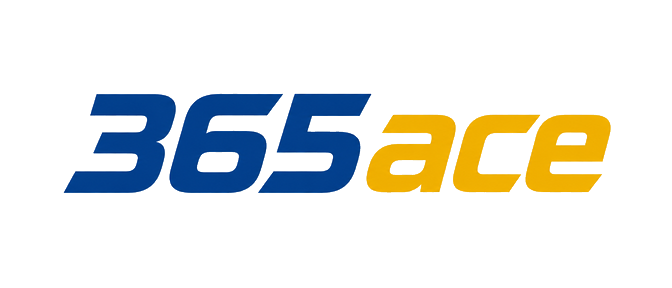 365ace logo on neon purple navigation header